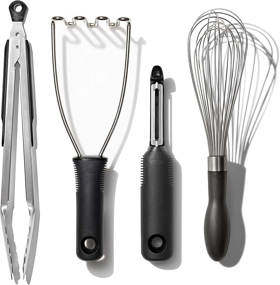 Stainless Steel 4-Piece Kitchen Gadget Set