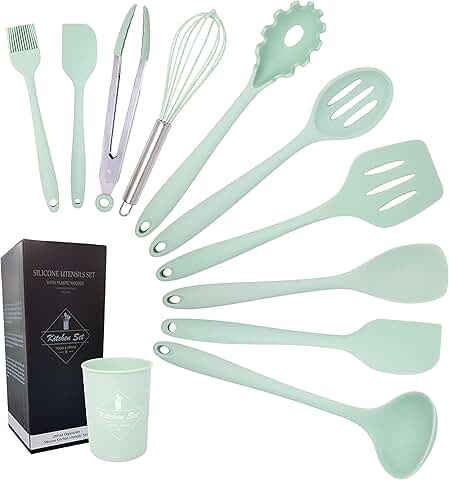 11-Piece Silicone Cooking Utensil Set for Kitchen