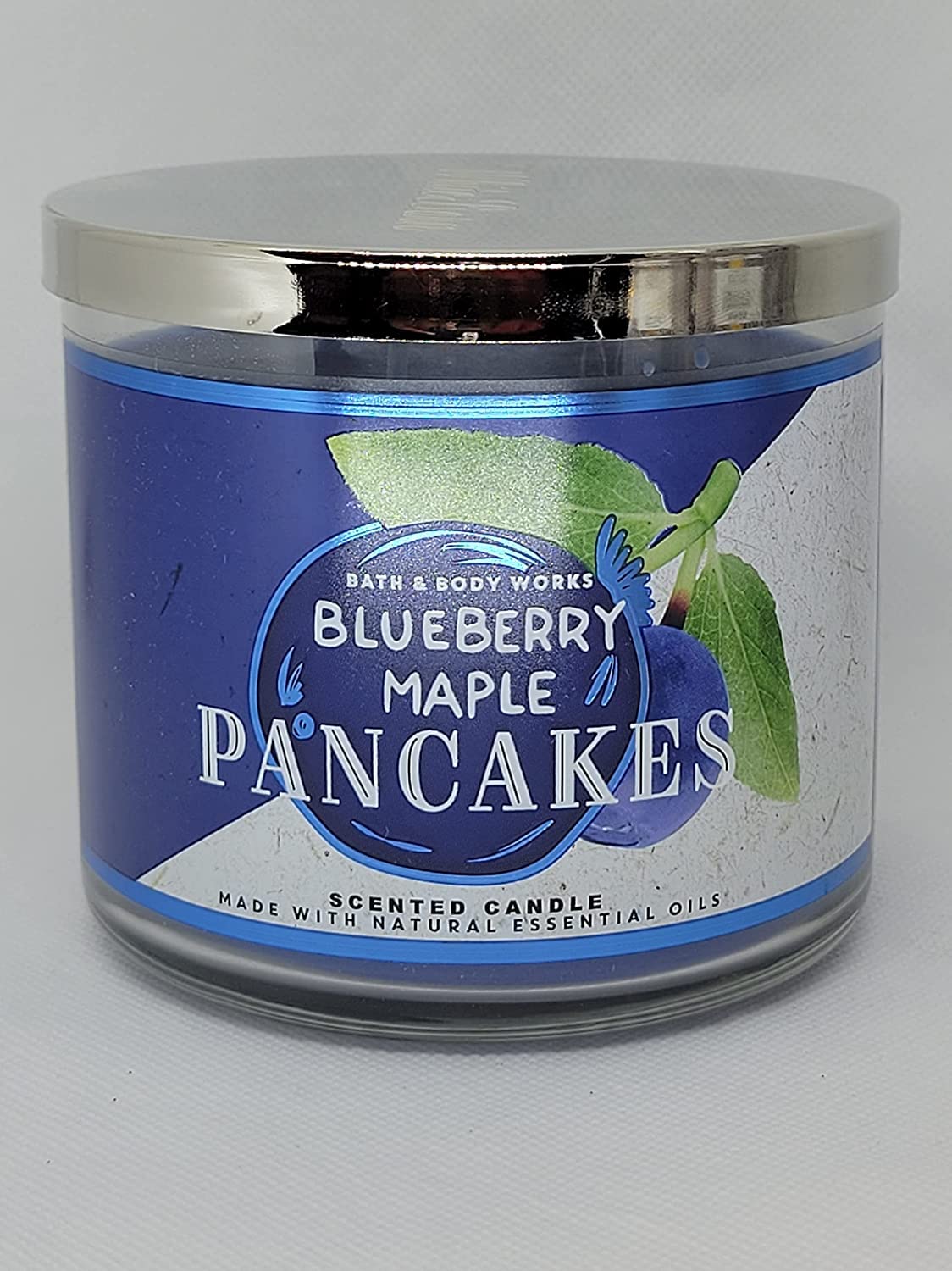 3-Wick Candle w/Essential Oils  14.5 oz  2021 Autumn! Blueberry Maple Pancakes)