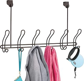 Over-the-Door 6-Hook Rack in Satin