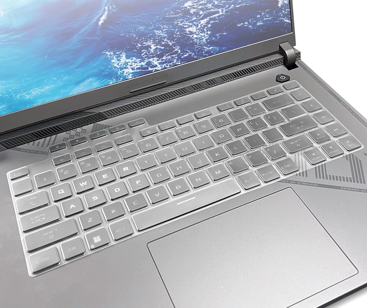 Clear keyboard cover for 16-inch gaming laptops
