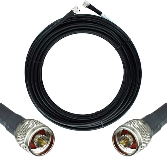 30 ft Coaxial Cable with N Male Connectors