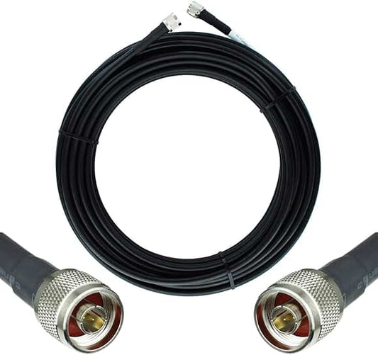 30 ft Coaxial Cable with N Male Connectors