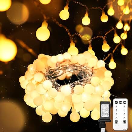 33ft 100 LED Connectable Globe String Lights for Indoor and Outdoor Decor