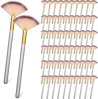 Set of 60 soft facial brushes for makeup and skincare