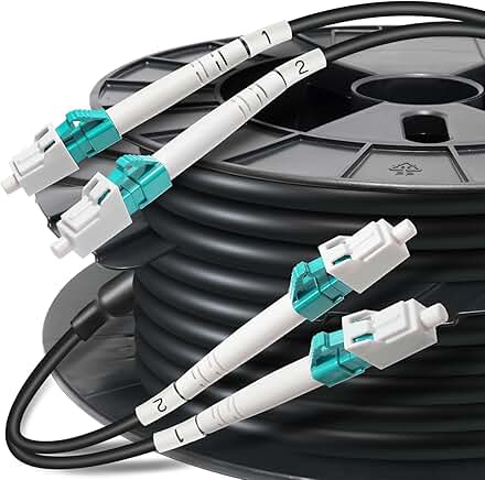 150 ft Outdoor Multimode Duplex LC Fiber Cable