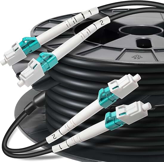 150 ft Outdoor Multimode Duplex LC Fiber Cable
