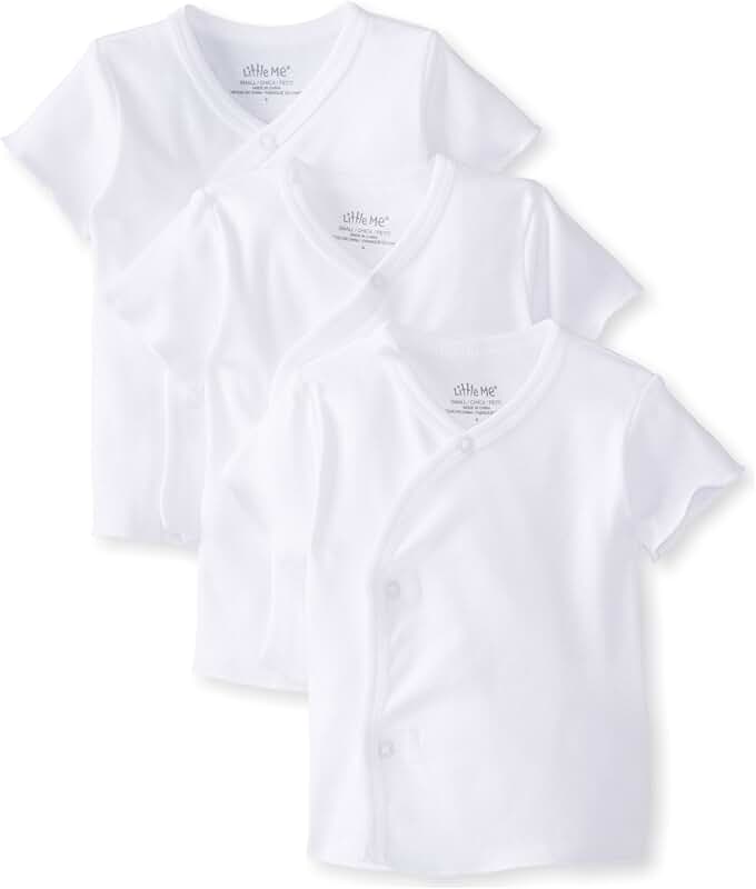Baby Boys and Girls Newborn Snap Side T-Shirts Pack