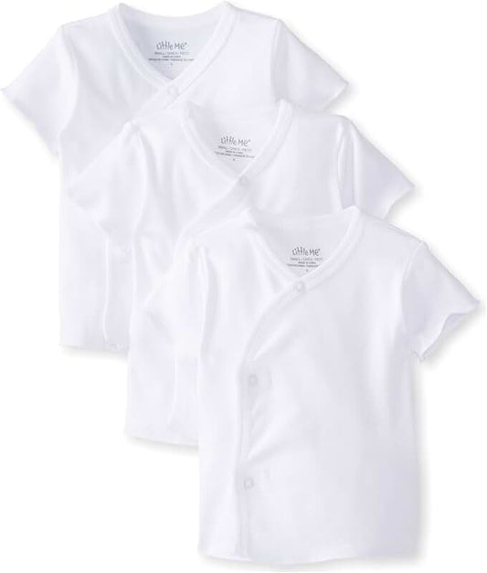 Baby Boys and Girls Newborn Snap Side T-Shirts Pack