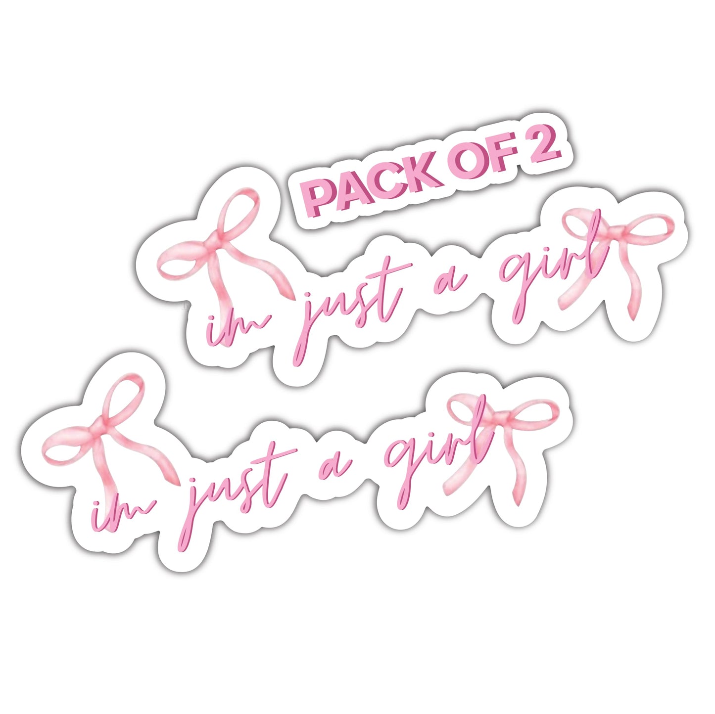Just a Girl Sticker for Car and Laptop