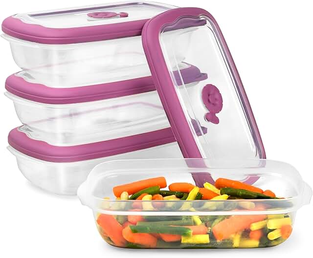 8-Piece Leak-Proof Meal Prep Containers with Lids