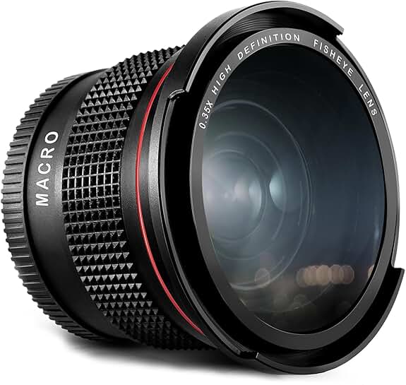 58mm Fisheye Wide Angle Lens with Macro
