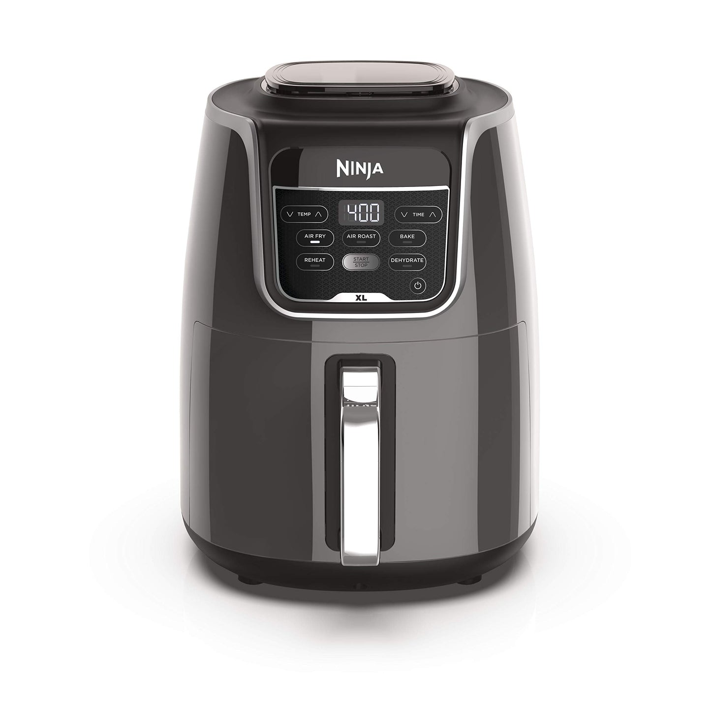 Ni AF150AMZ Air Fryer XL, 5.5 Qt. Capacity that ca ir Fry, Air Roast, Bake, Reheat & Dehydrate, with Dishwasher Safe, Nonstick Basket & Crisper Plate and a Chef-Inspired Recipe Guide, Grey