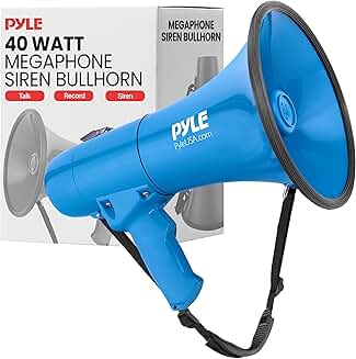 Portable 40W Megaphone with Siren and Music