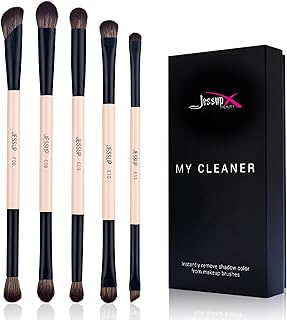 Eye Makeup Brush Set with Cleaner