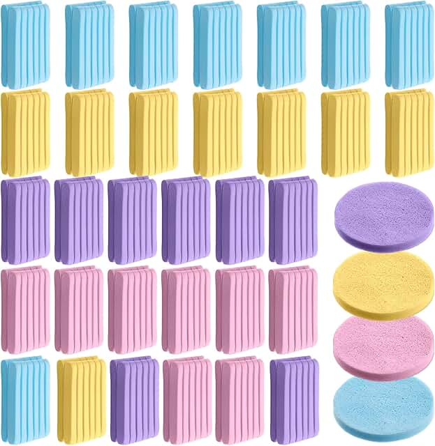 384 Reusable Facial Sponges for Cleansing and Exfoliating