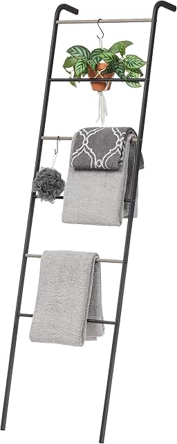 Sturdy Metal Clothing and Blanket Ladder