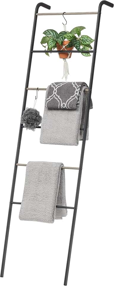Sturdy Metal Clothing and Blanket Ladder