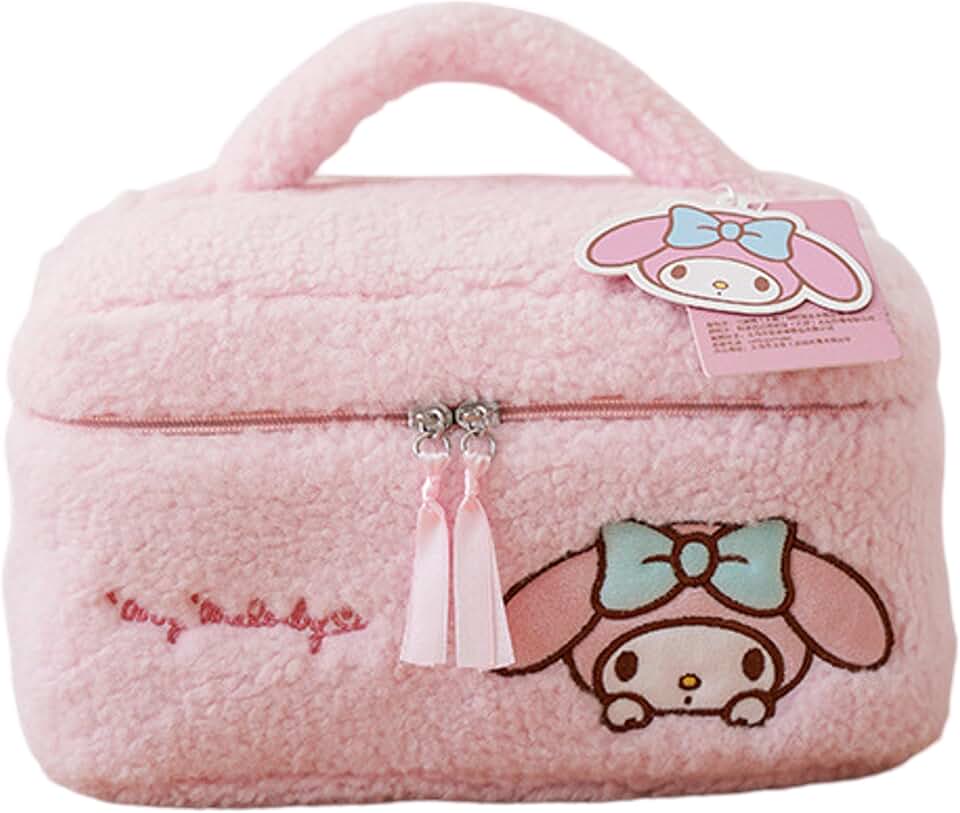 My Melody Plush Makeup Bag with Handle