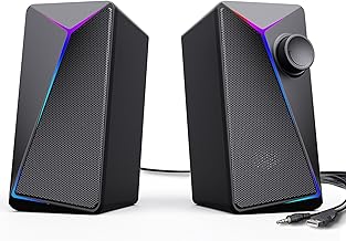 Computer Speakers with Enhanced Bass and Volume Control