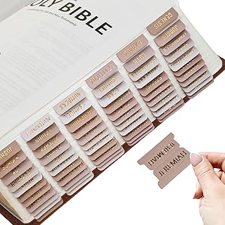 Laminated Bible Tabs with Gold Foil Lettering