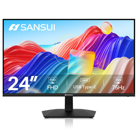 24-inch 1080p FHD PC monitor with USB-C and built-in speakers
