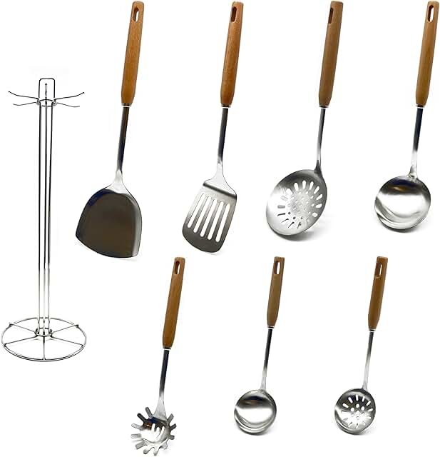 8-Piece Stainless Steel Kitchen Utensil Set