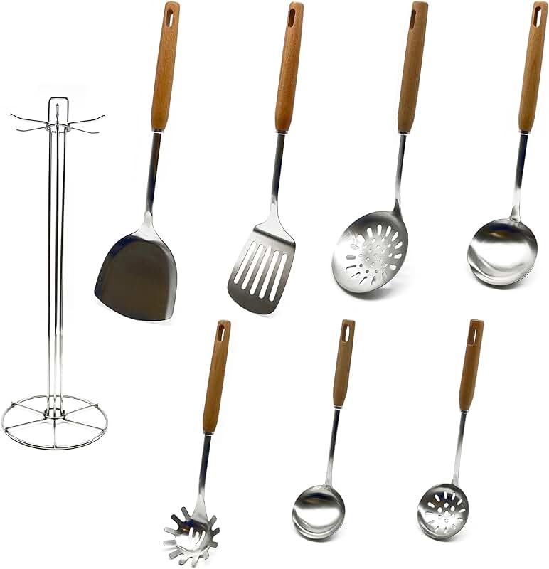 8-Piece Stainless Steel Kitchen Utensil Set