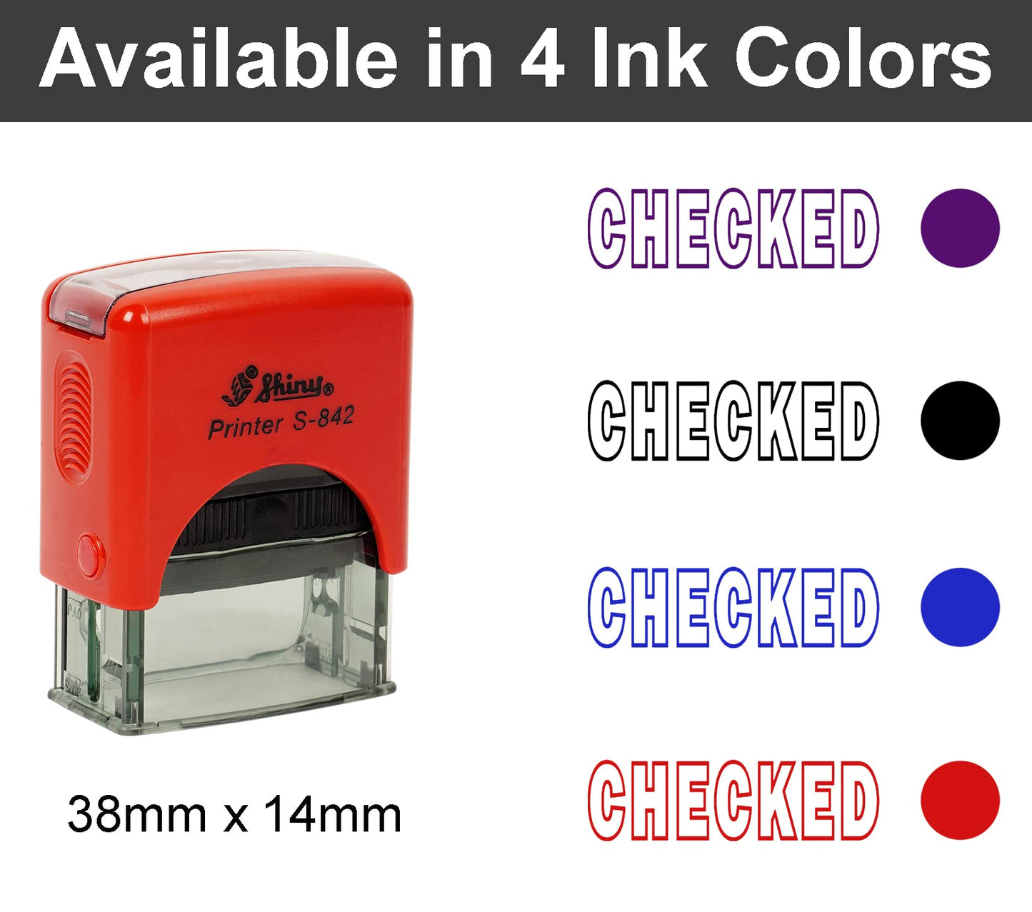 Self-Inking Rubber Stamp for Office Use