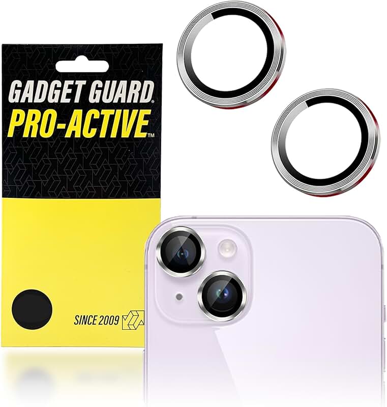Camera lens protector for iPhone 14 with tempered glass
