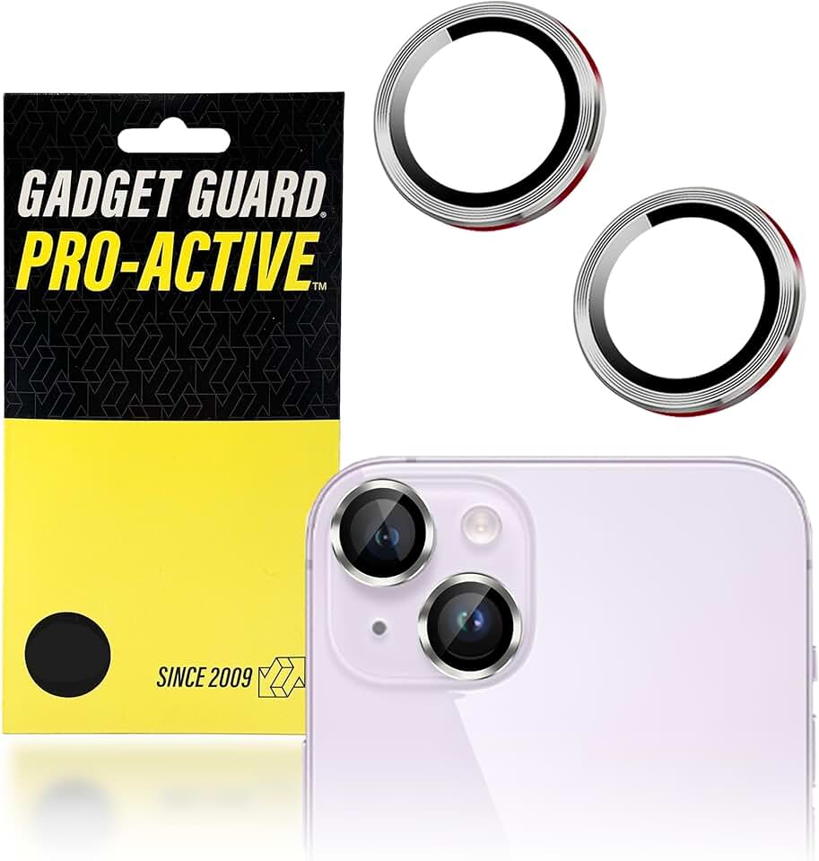Camera lens protector for iPhone 14 with tempered glass