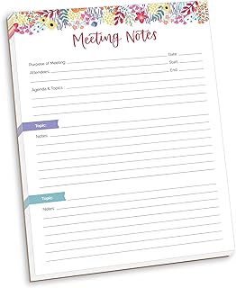 Double-Sided Meeting Notes Organizer, 8.5" x 11"