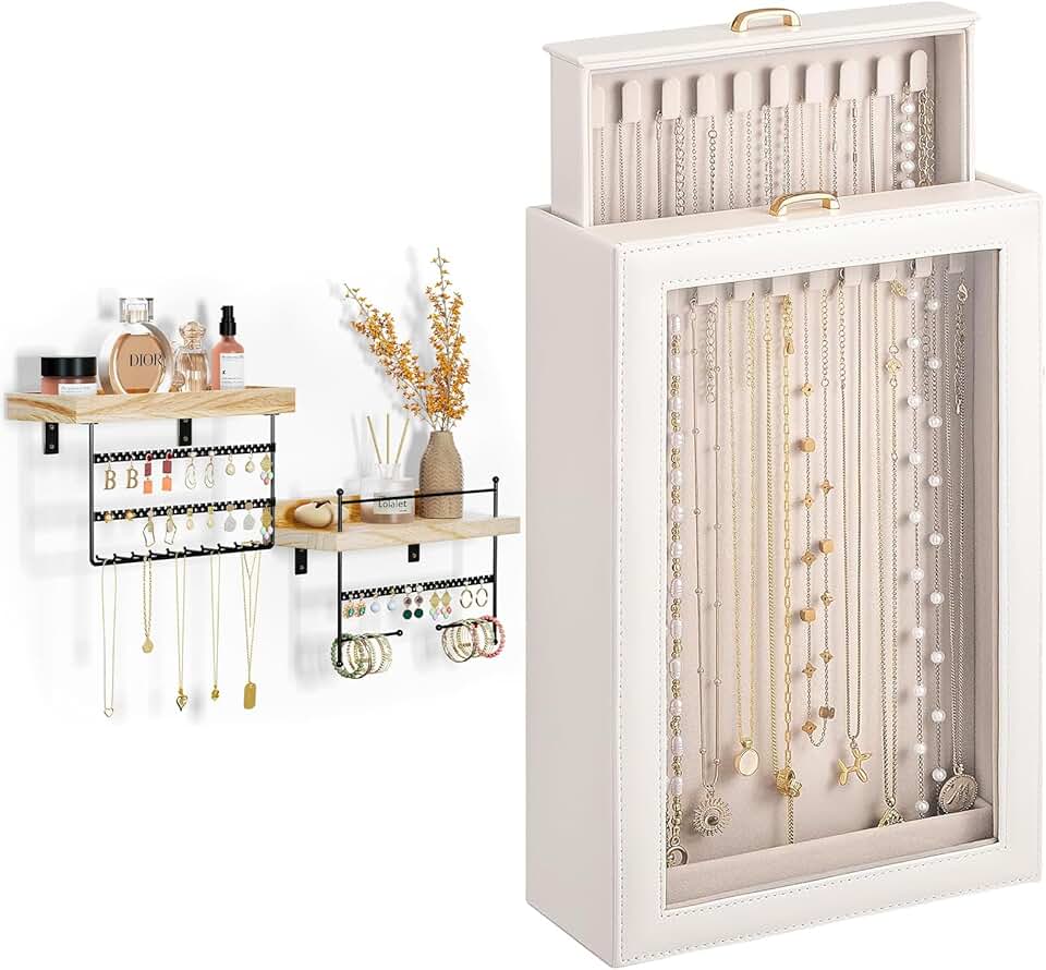 Jewelry Organizer Bundle with Necklace Box