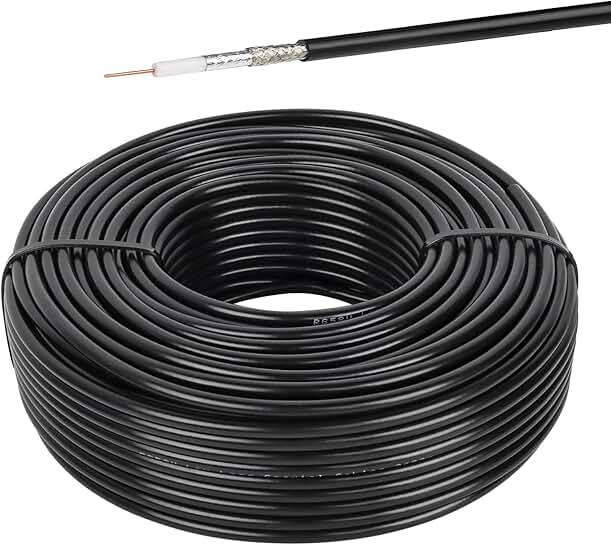 150ft RG58 Coaxial Cable for Signal Boosting