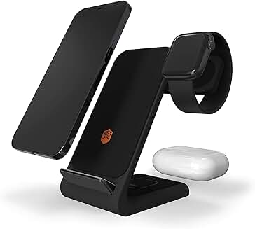 Wireless Charging Station for iPhone, Samsung, Android, AirPods, and Apple Watch