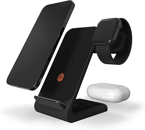 Wireless Charging Station for iPhone, Samsung, Android, AirPods, and Apple Watch