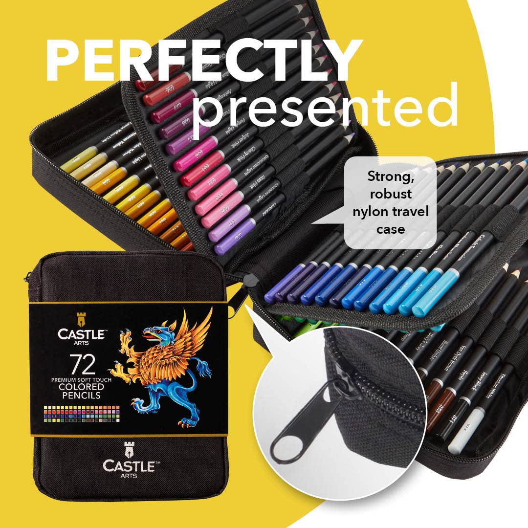 72 Colored Pencils Zipper-Case Set