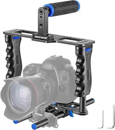 Camera Video Cage Kit with Top Handle and Dual Grip