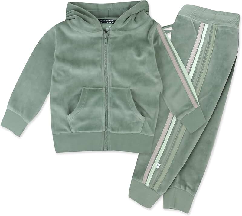 Velour Hoodie and Jogger Set for Kids