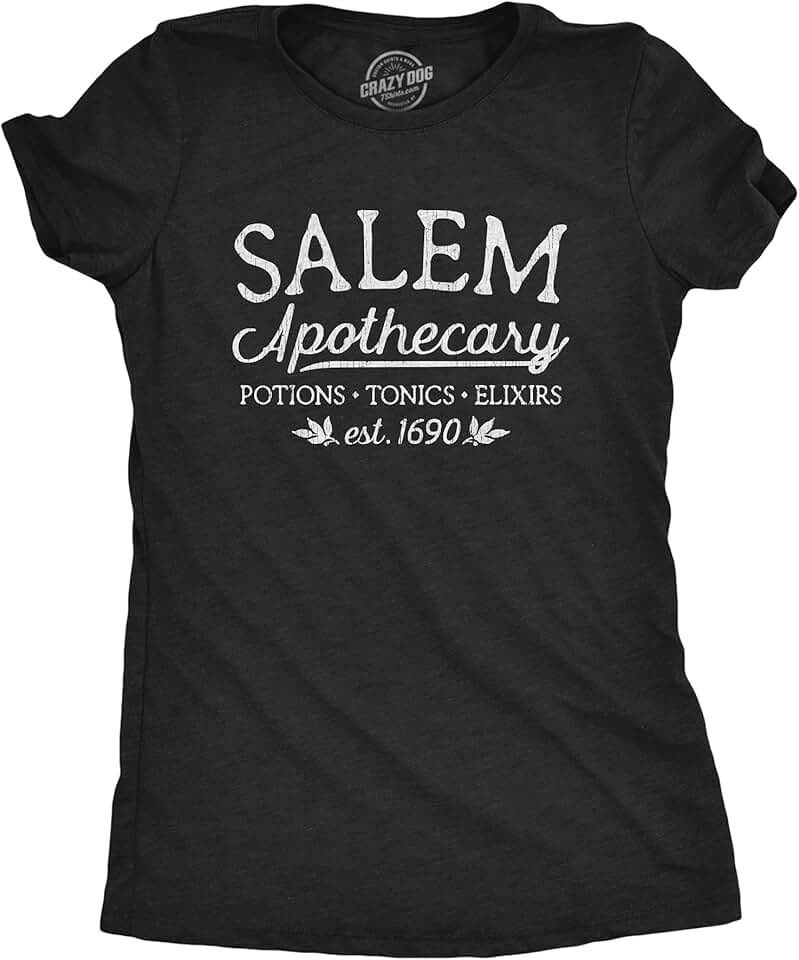 Women's Salem Witch Halloween Graphic T-Shirt