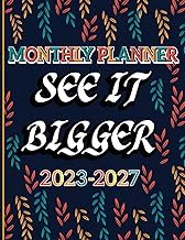 Five-Year Monthly and Weekly Planner with Large Print