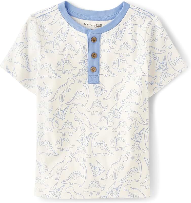 Baby Boys' Short Sleeve Henley T-Shirt