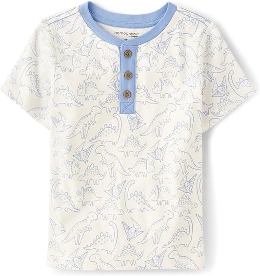 Baby Boys' Short Sleeve Henley T-Shirt