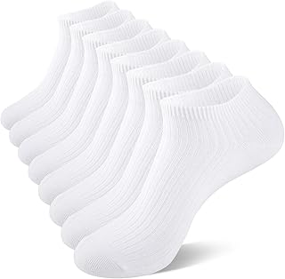 8 Pairs of Comfortable Cotton Ankle Socks for Women