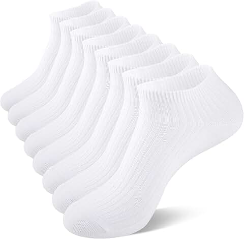 8 Pairs of Comfortable Cotton Ankle Socks for Women