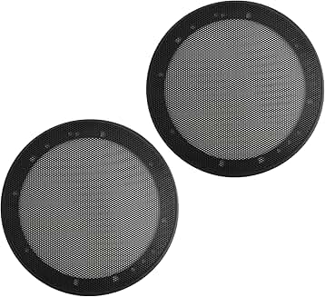 2-Pack 6.5 Inch Car Speaker Grill with Honeycomb Design