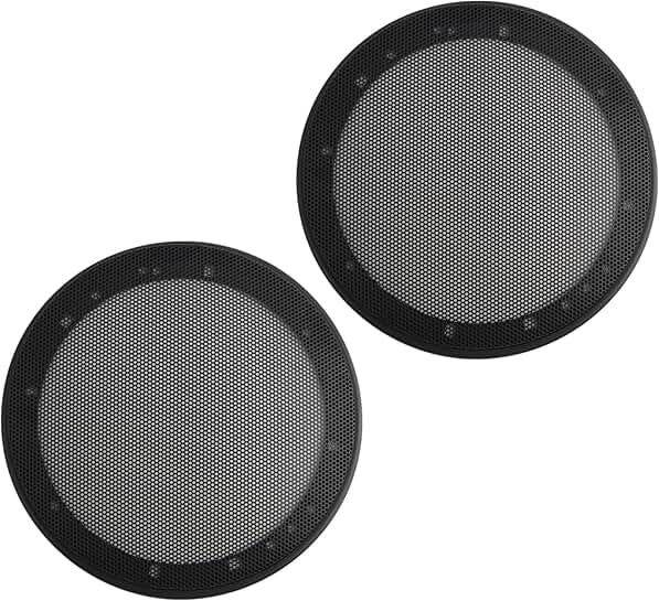 2-Pack 6.5 Inch Car Speaker Grill with Honeycomb Design