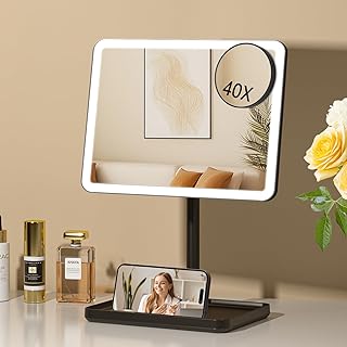 Lighted Vanity Mirror with Touch Control and Magnification