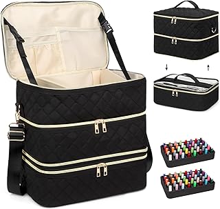 Three-Layer Nail Polish and Supply Organizer with Handle