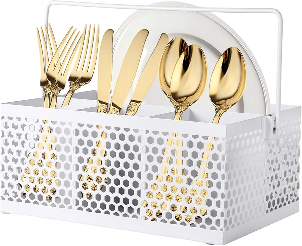 Silverware and Utensil Organizer for Kitchen Counter